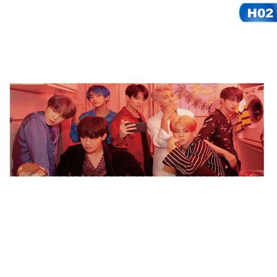 Fancyleo 1 Pcs Kpop BTS Bangtan Boys MAP of The Soul Banner Hang Up Poster Concert Airport Banner Fans (Best Way To Hang Up Posters)