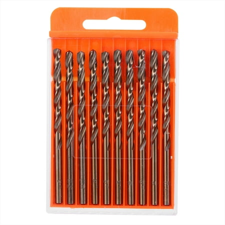 

2024 Big sale 10Pcs Cobalt Drill Bits Set Twisted High Speed Steel 3/16In HSS M35 Drilling Tool