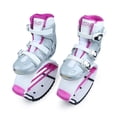 thumbnail image 3 of Joyfay Jumping Shoes X-Large Fitness Bounce Boots for Unisex Children Adults Silver Shell 3pcs Buckles 3pcs Rose Pink Springs, 3 of 9