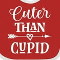 thumbnail image 4 of Inktastic Valentine Day Cuter Than Cupid Boys or Girls Baby Bib, 4 of 4