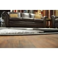 thumbnail image 3 of Premium 3D Hand Carved Modern 2x7 2x8 Runner Rug Contemporary 1062 Black Grey Gray White, 3 of 10