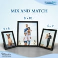thumbnail image 5 of Icona Bay 4x6 Black Picture Frames, Modern Contemporary Style, 12 Pack, Maestro Collection (US Company), 5 of 7