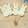 AkoaDa Easter Cake Decoration, Insert, Rabbit Ears, Magic Hat, Dessert, Place Card, Flag, Cake Set 2