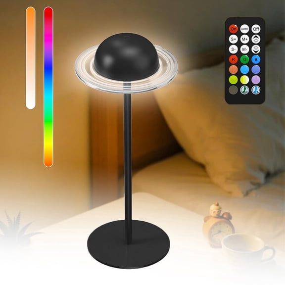 Cordless Table Lamp, Dimmable LED Lamps with Touch & Remote Control, Wireless Bottle Lamp, Dimmable Color Changing Desk Lamp, Portable LED Desk Lamps for Restaurant, Bedroom, Bottle Dining, Outdoor