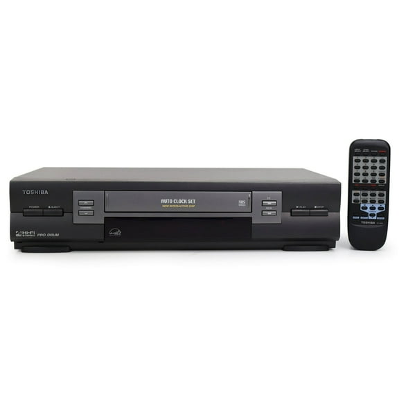Toshiba W-603 Pro Drum VCR w/ Original Remote, Manual, A/V Cables, & HDMI Converter