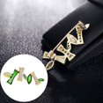thumbnail image 2 of Broche de moda, joyería para mujer, broche en bambú con cristal, elegante broche , para fiesta, suministros diarios, regalo Zulema Broche, 2 of 7