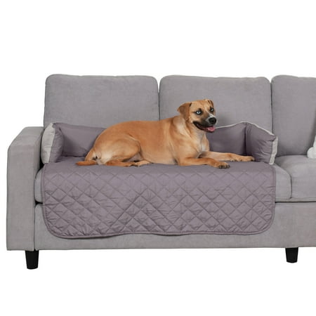 UPC: 0842229100518 | FurHaven Pet Furniture Cover | Sofa Buddy Reversible Furniture Cover Protector Pet Bed for Dogs & Cats  Gray/Mist  Large