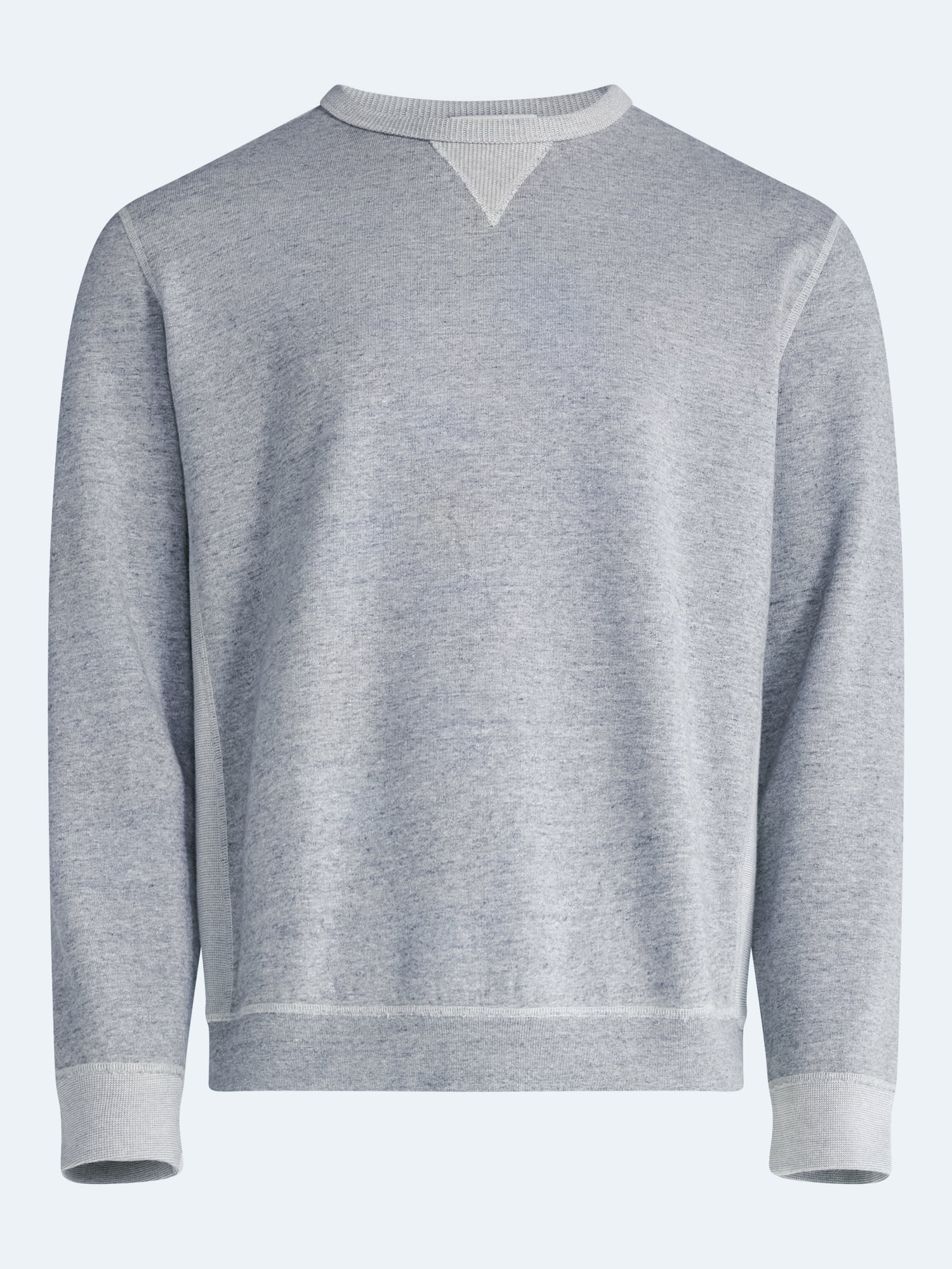 Free Assembly Men's Oversized Fleece Crewneck Sweatshirt with Long Sleeves, Sizes XS-3XL