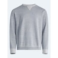 thumbnail image 7 of Free Assembly Men's Oversized Fleece Crewneck Sweatshirt with Long Sleeves, Sizes XS-3XL, 7 of 7