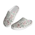 thumbnail image 2 of Lsque Fairy Floral Pattern Womens Comfort Cotton on Scuff With Memory Foam and Anti-skid Sole Slipper-40/41, 2 of 7