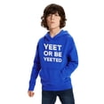 thumbnail image 3 of Yeet Meme Hoodie Yeet Or Be Yeeted Funny Dank Meme Shirts Pullover Hoodie Blue Winter Cloth, 3 of 6