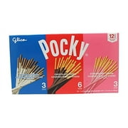 Pocky Chocolate Biscuit Sticks Variety Pack (12 Count, 1.06 LBS)