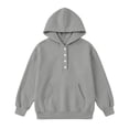 thumbnail image 6 of Mifsaly Girls Pullover Hoodie Kids Long Sleeve Hooded Sweatshirt Comfortable Back to School Fall Winter Outerwear with Pocket, 6 of 6