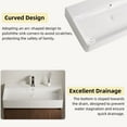 thumbnail image 6 of Los Flexi 32" x 16" Trough Sink, Glossy Ceramic Rectangular Vessel Sink with Overflow and Pop-Up Drain, Wall-Mount & Countertop Installation, 6 of 13