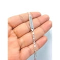 thumbnail image 4 of Baby ID Bracelet 5.5" 3mm 3g / 925 Sterling Silver Baby ID Bracelet Figaro Kids Jewelry / ID Bracelet For Baby / Figaro Link Bracelet / Pulsera para Ninos, 4 of 6