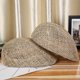 thumbnail image 3 of Gorra plana Newsboy Gatsby para hombre, ajustable, tejida con hamgrass, 3 of 3