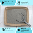 thumbnail image 4 of Luli & Cat Disposable Litter Boxes | Large Sized 4-Pack | Dense and Sturdy, 4 of 8