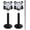 Black-Clear CZ - 14 Gauge-6mm Bar-4mm CZ, variant on 18G 16G 14G Internally Threaded Nose Rings Studs Flat Back Earrings Surgical Steel CZ Nose Rings Stud Tragus Helix Conch Cartilage Earrings Stud Piercing Jewelry Fo...(16 Gauge-8mm Bar-2mm CZ)[m5853]