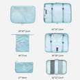thumbnail image 6 of SPRING PARK 6Pcs/Set Travel Storage Bag for Clothes Luggage Packing Cube Organizer Suitcase, 6 of 7