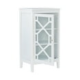 thumbnail image 4 of Linon Campbell Single Door Glass Front Cabinet with 3 Shelves, White Finish, 4 of 14