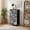 Color-1, variant on 4 Drawer Vertical Storage Dresser Colorful floral Plants ornament Decorative flowers with Wood Top Fabric Pull Drawers