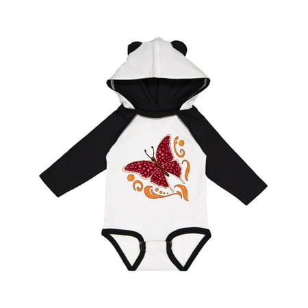 

Inktastic Pomegranate Butterfly Gift Baby Boy or Baby Girl Long Sleeve Bodysuit