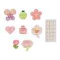 thumbnail image 1 of 8PCS 3D Cute Stickers Resin Cartoon Cute Craft Stickers for DIY Handcraft Photo Album Phone Case Laptop Refrigerator Transparent Flower, 1 of 3