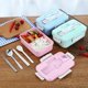 thumbnail image 1 of 3 Compartments Lunch Box For Kids Adults Food Container Set Bento Storage Boxes, 1 of 4