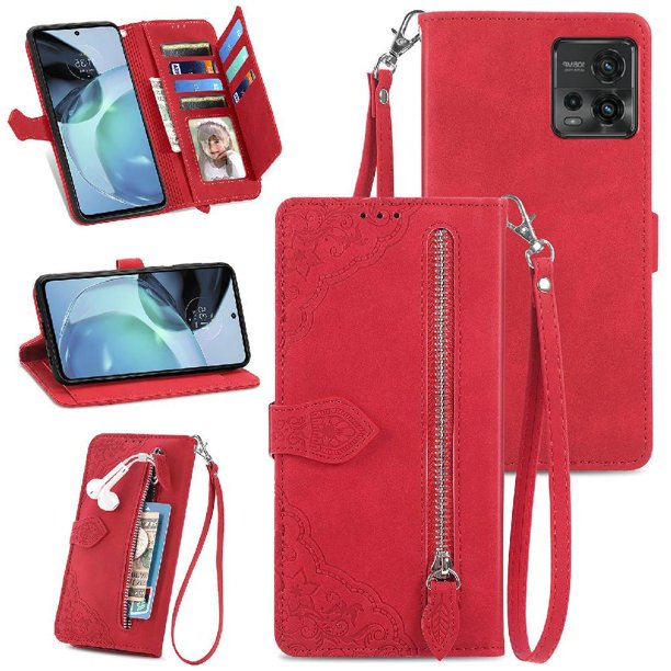 Funda billetera anti-golpes para GANGXUN MOTO G72 , ideal para día a día y trabajo