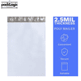 thumbnail image 4 of packLogic 14.5" x 19" Poly Mailers, 200 Ct, Heavy-Duty 2.0 MIL White Self-Sealing Shipping Bags, 4 of 14