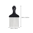 thumbnail image 2 of Nestingho 6Ud Herramientas De Peinado Peines Afro De Negro Prácticos Para Uso Diario, 2 of 7