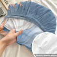 thumbnail image 4 of King Size Fitted Sheet Set - Coastal Fall 3 Piece Bedding Sets 16" Deep Pocket Fitted Sheet with 2 Pillowcases, Thanksgiving Blue Pumpkins Coral Nautical Brushed Microfiber Hotel Luxury Bed Sheets, 4 of 9