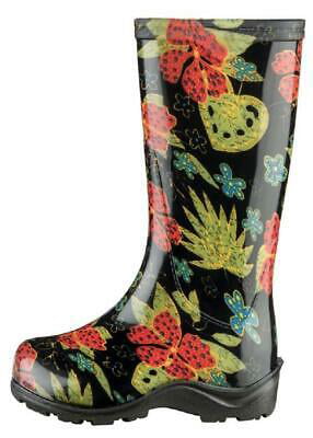 SLOGGERS Women's Midsummer Black Tall Waterproof Garden Boots FAST SHIPPING! 