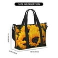 thumbnail image 2 of Travel Duffle Bag Flower Bush Sunflower Travel Tote Bags Carry on Luggage Waterproof Weekender Bags with Top Handle Adjustable Shoulde Strap for Travel Gym, 2 of 5