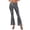 Silver, variant on Women's Sequined Flared Pants Fish Scale Pattern Casual Trousers Slim Fit Comfortable Stretchy Elastic Waistband Dance Trousers