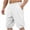 #07 White 【Mix & Match: Stock Up on Everyday Colors】, variant on Men Casual Loose Linen Drawstring Pants Joggers Trousers Elastic Waist Straight Leg Cropped Pockets Lightweight Breathable Quick Dry Beach Vacation Summer Travel Outdoor Hiking