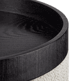 thumbnail image 4 of Bouclair Oatmeal Side Table Ottoman with Tray Top, 4 of 4
