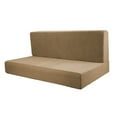 thumbnail image 3 of amagogo 2  Pack RV Dinette Cushion Covers RV Stretch Sofa Seat Slipcovers Automotive Seat Cover RV Couch Covers Brown, 3 of 8