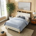 thumbnail image 2 of Juiluna Full Size Bed Frame With Headboard USB Ports Bed Frame With Wood Slats Support No Box Spring Needed Easy Assembly, 2 of 8