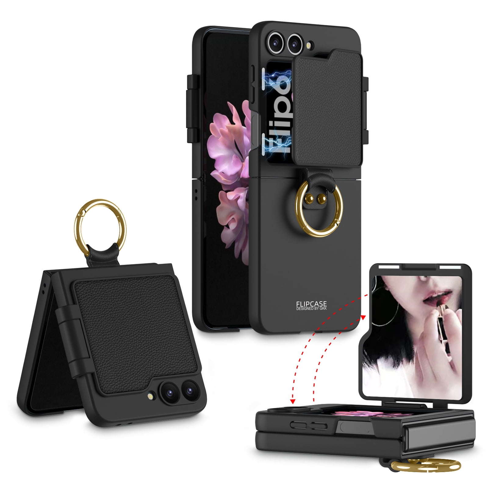 CHICOQUE for Samsung Galaxy Z Flip 6 Case with Ring Holder CHICOQUE for Samsung Galaxy Z Flip 6 Case with Ring Holder