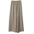 thumbnail image 4 of QSAWXQZ Women's Polka Dot Cropped Wide Leg Pants Elastic Waist Capri Pants with Pockets Free Size, 4 of 5