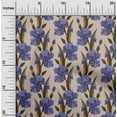 thumbnail image 2 of oneOone Cotton Poplin Purple Fabric Floral Diy Clothing Quilting Fabric Print Fabric By Yard 56 Inch Wide, 2 of 5