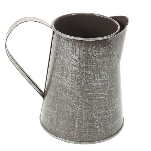 Raindrops  Rustic Decor Retro Wrought Iron Flower Pot Pitcher Vase Decorative Container