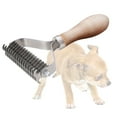 thumbnail image 5 of Pet Grooming Brush Undercoat Rake Double sided, 5 of 8