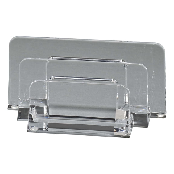 Contemporary Home Living 6.25" x 2.5" Clear Acrylic Mini Sorter