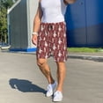 thumbnail image 4 of Haiem Autumn Scarecrow Harvest Joy Men's Pajama Short with Soft Woven Cotton Elastic Waistband Sleep Short-Large, 4 of 9