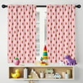 thumbnail image 5 of Blackout Kids Curtains,Red Strawberry Plants Fruit Pink Pattern Childrens Insulated Curtains Set Of 2,Bedroom Essentials,Toddler Room Decor 42"x54", 5 of 5