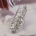 thumbnail image 3 of Joernso Knuckle Ring Vintage Exaggerate Hollow Out Geometric Rhinestone Decoration Electroplating Fashion Retro Carving Long Ring Jewelry Accessories, 3 of 8
