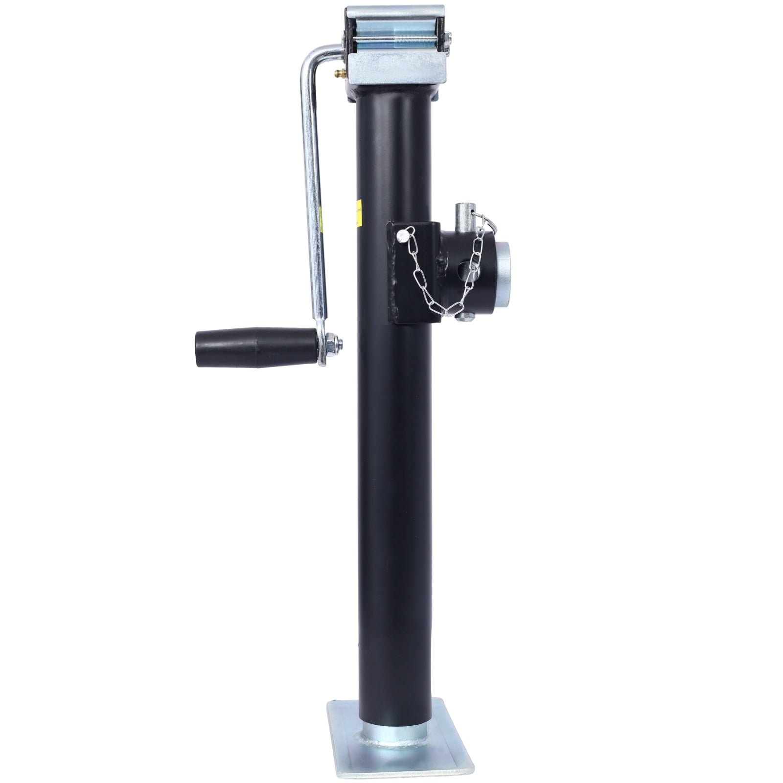 5,000LB Weld-On Swivel Trailer Jack, Heavy Duty Side-Wind Jack with 15.5" Travel & Pipe Mount