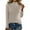 Beige, variant on Women's Ribbed Turtleneck Sweater Fitted Long Sleeve Pullover Fall Winter Tops(Beige, L)